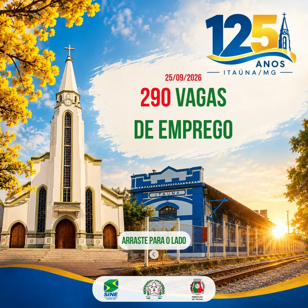 Sine oferece 290 vagas de emprego nesta sexta-feira