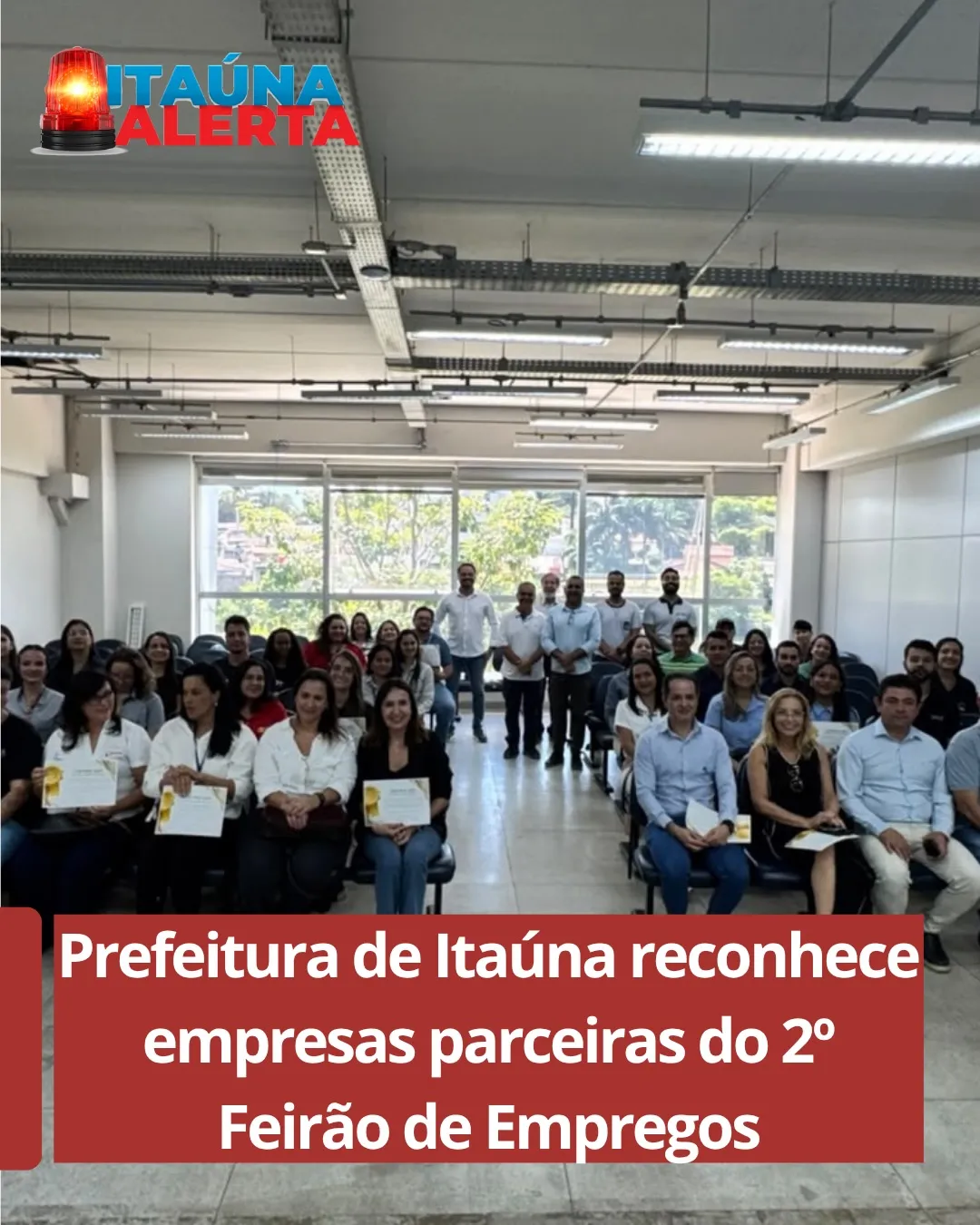 Prefeitura entrega certificados a empresas do 2º Feirão de Empregos