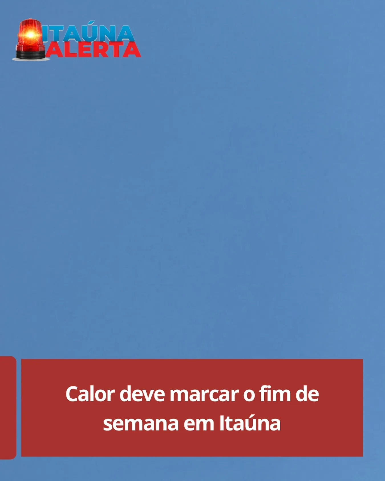 Previsão do tempo: sábado de sol e até 32°C em Itaúna