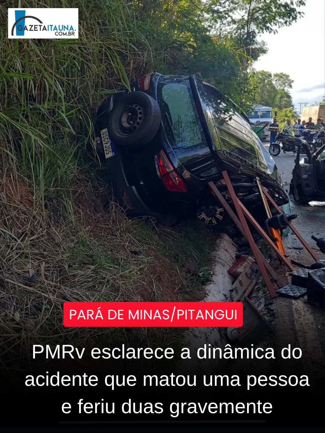 Colisão frontal entre Ecosport e Gol deixa uma morta e dois feridos