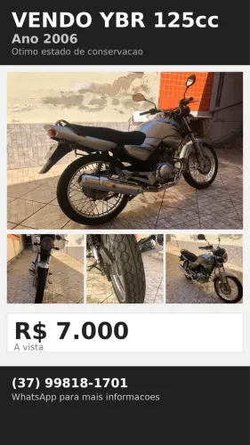 Vende-se YBR125