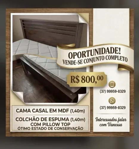 Conjunto Cama + Colchão