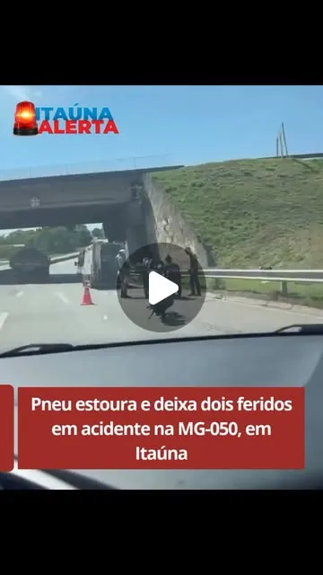 Acidente na MG-050 deixa dois motociclistas feridos