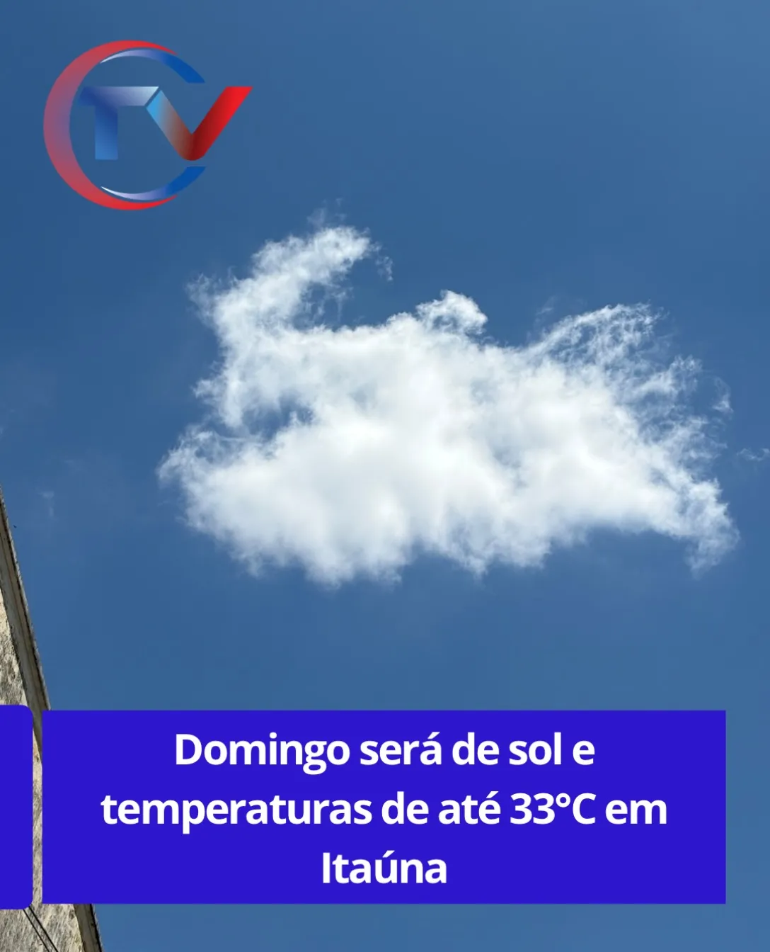 Domingo de sol e calor, máxima chega a 33°C
