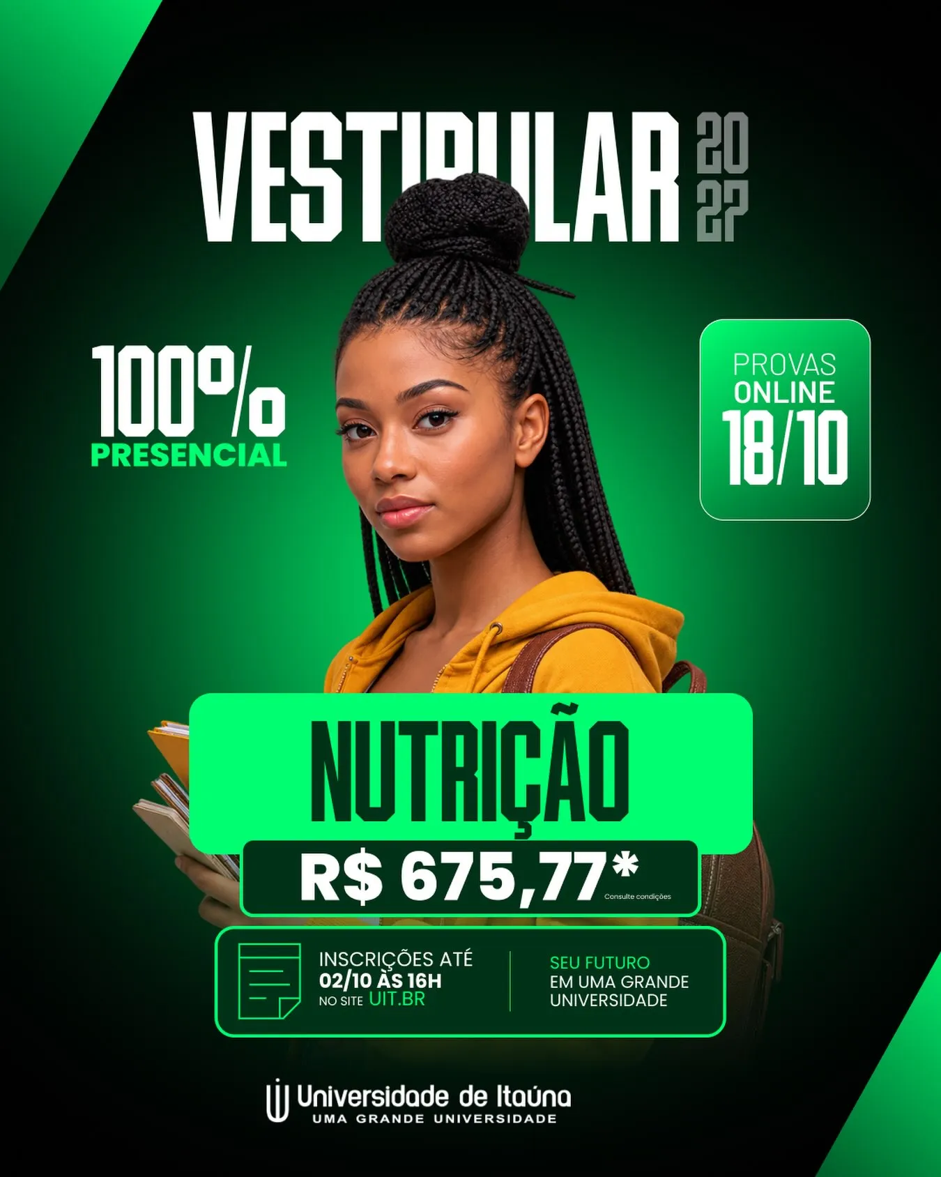 Vestibular de Nutrição 2027 – inscrições até 02/10