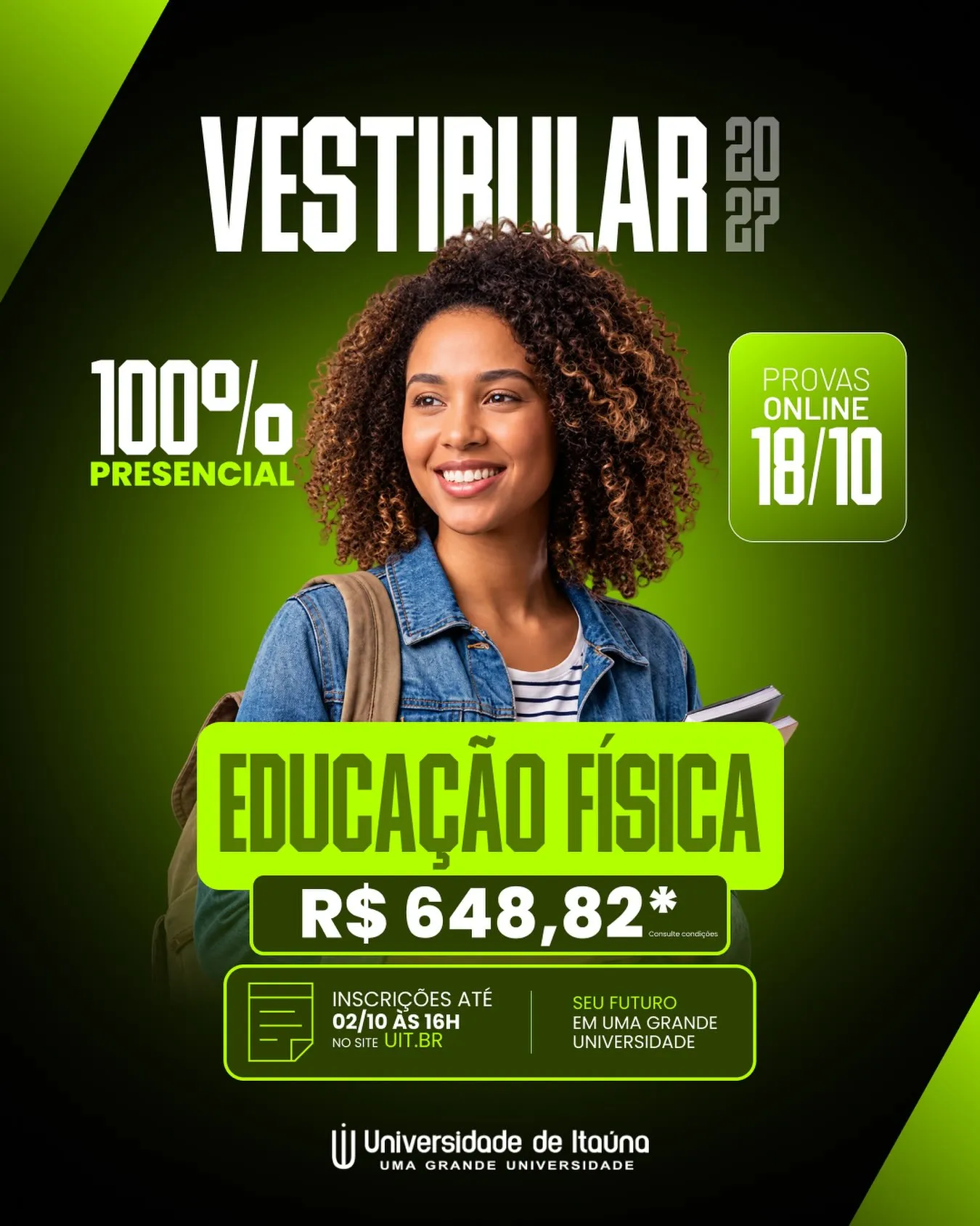 Graduação em Educação Física 100% presencial – inscrições até 02/10