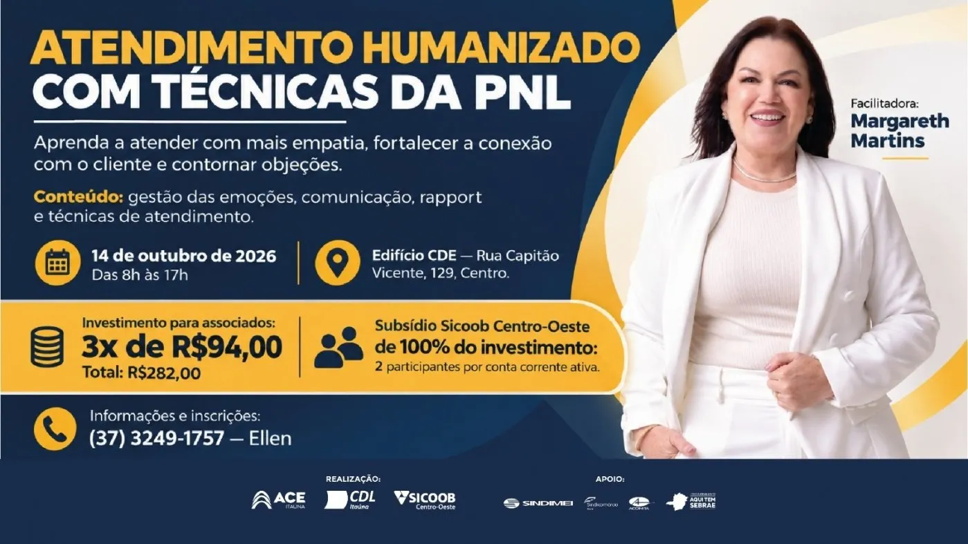 CURSO: ATENDIMENTO HUMANIZADO COM TÉCNICAS DA PNL