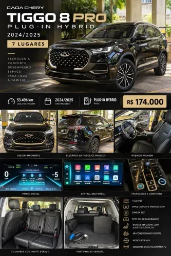 Chery Tiggo 8 Pro 1.5 Turbo (híbrido) 2024
