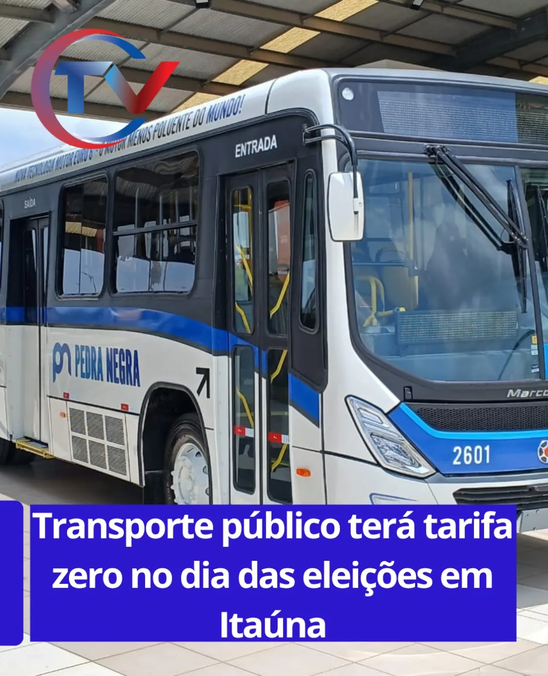 Transporte coletivo terá tarifa zero nas eleições