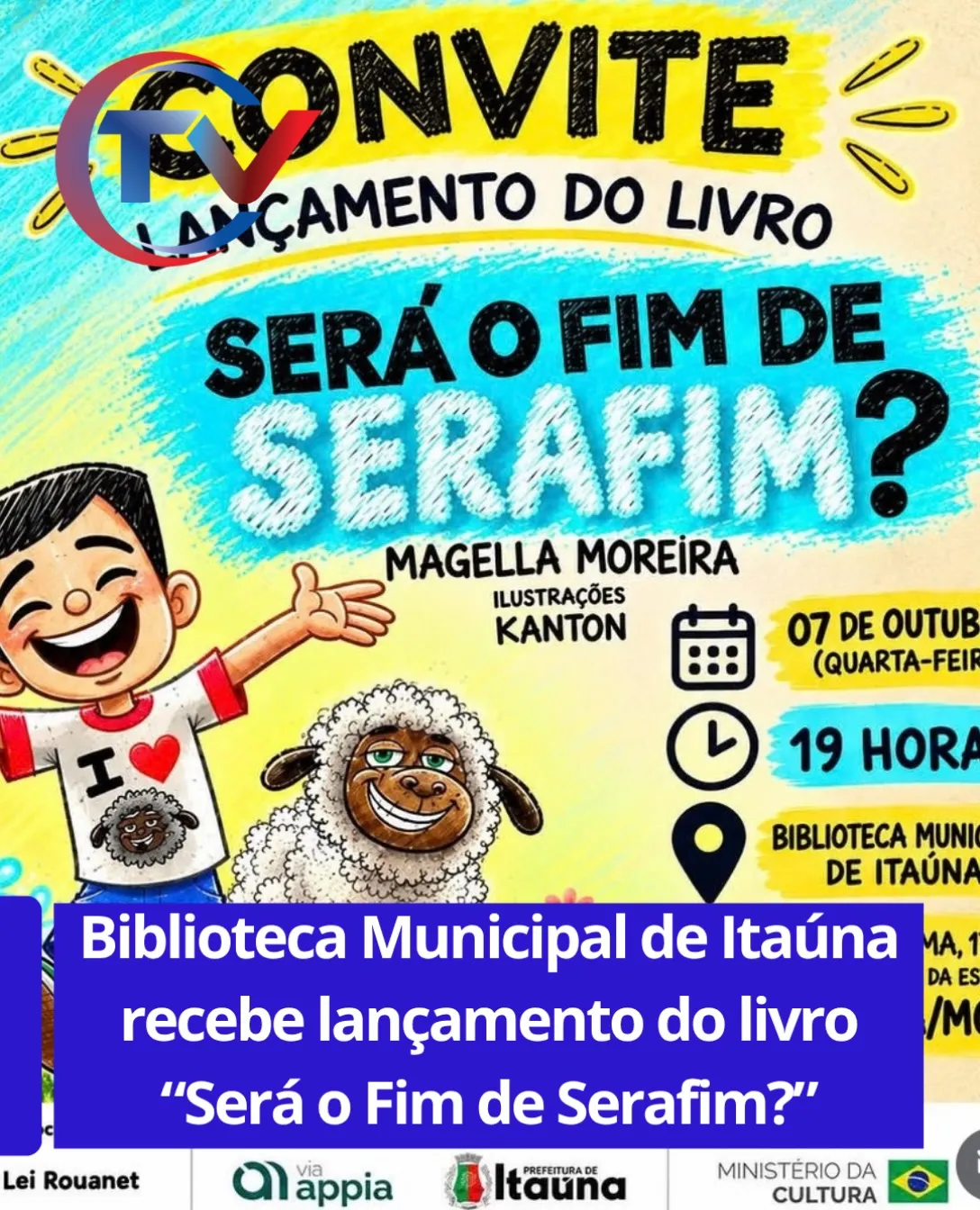 Lançamento do livro "Será o Fim de Serafim?" na Biblioteca