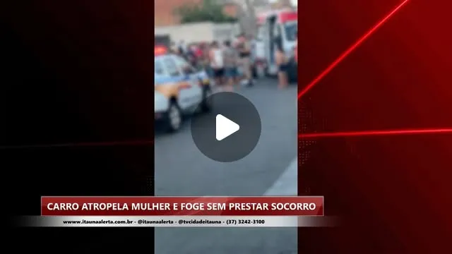 Mulher é atropelada por carro que fugiu no Morada Nova