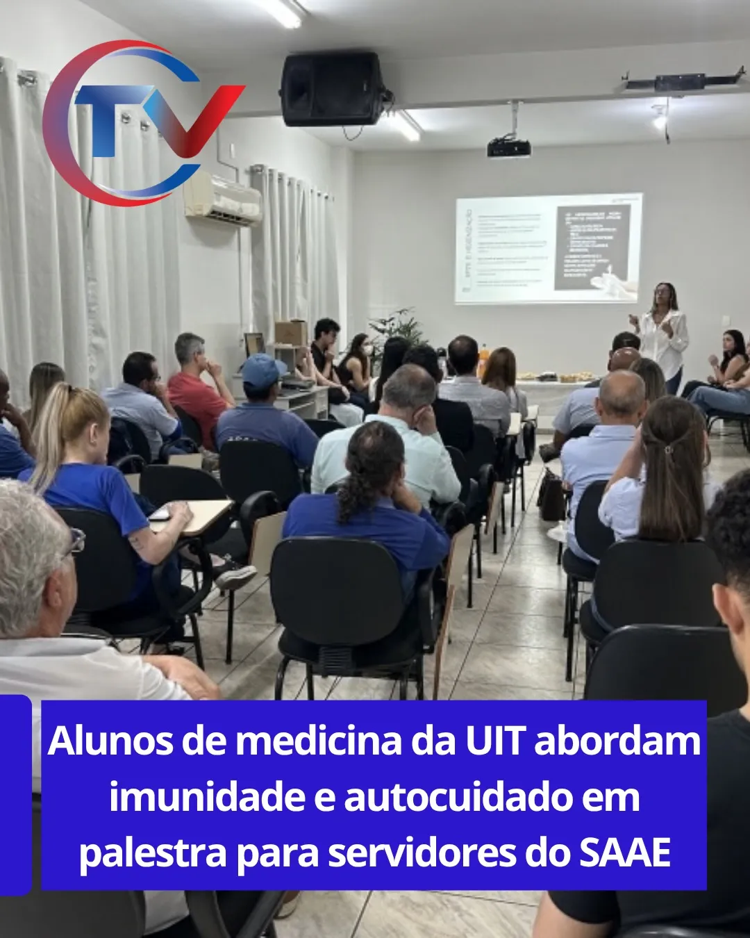 Alunos de Medicina da UIT dão palestra no SAAE