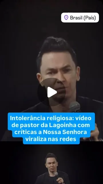 Pastor viraliza com críticas a Nossa Senhora; festa da Padroeira em Itaúna