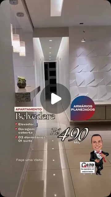 Apartamento 2 quartos com suíte no Belvedere