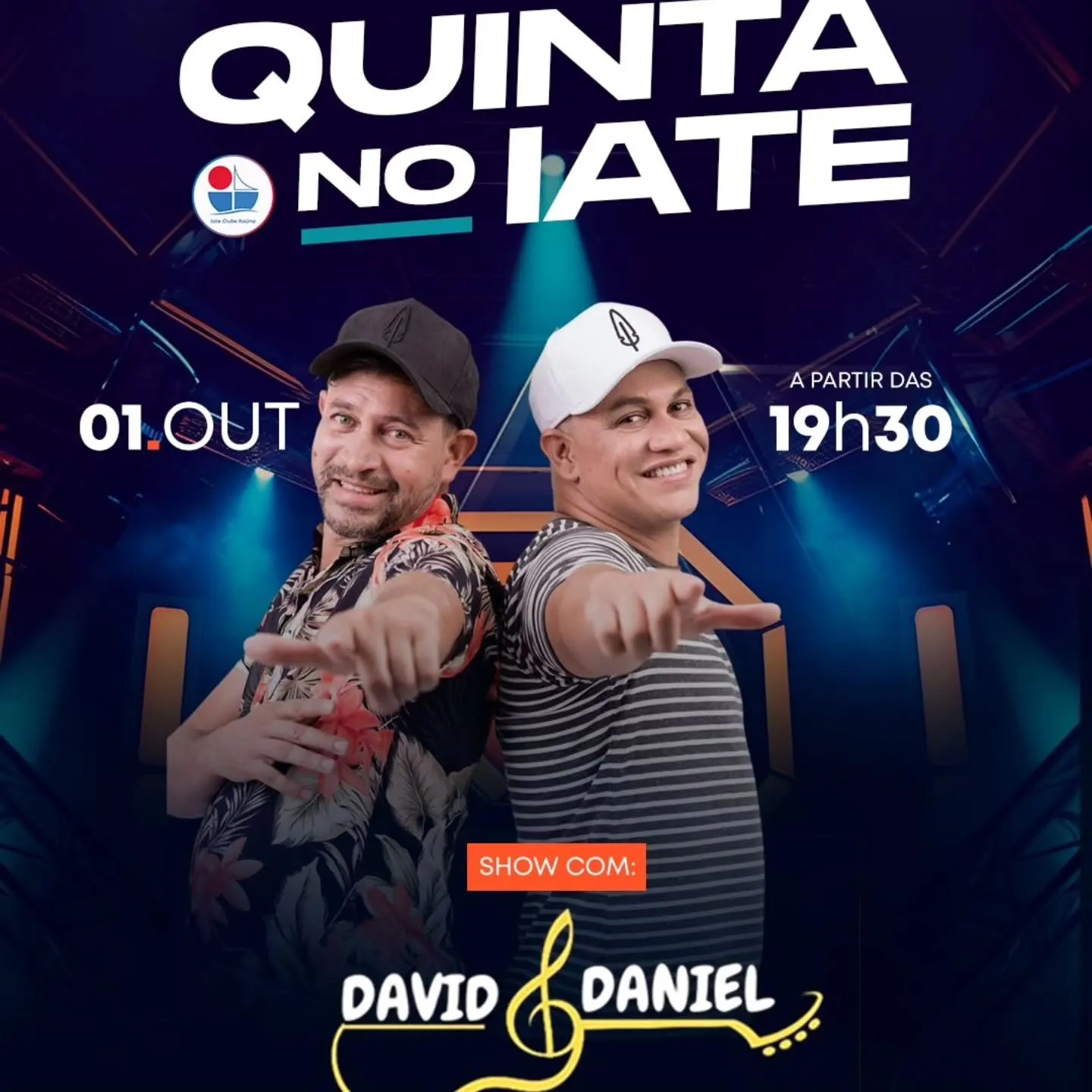 David & Daniel no Iate Clube nesta quinta