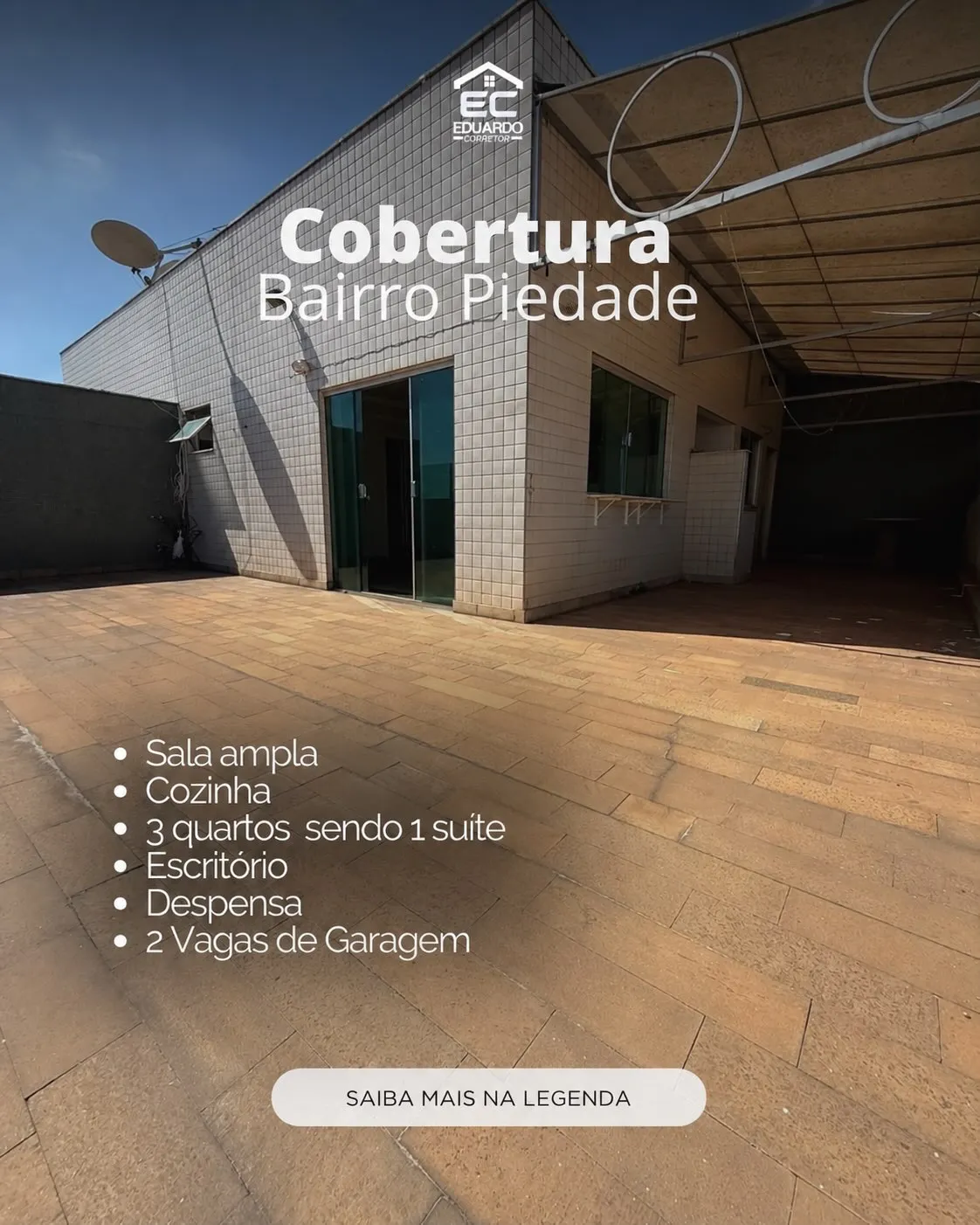 Cobertura 3 quartos à venda no Bairro Piedade