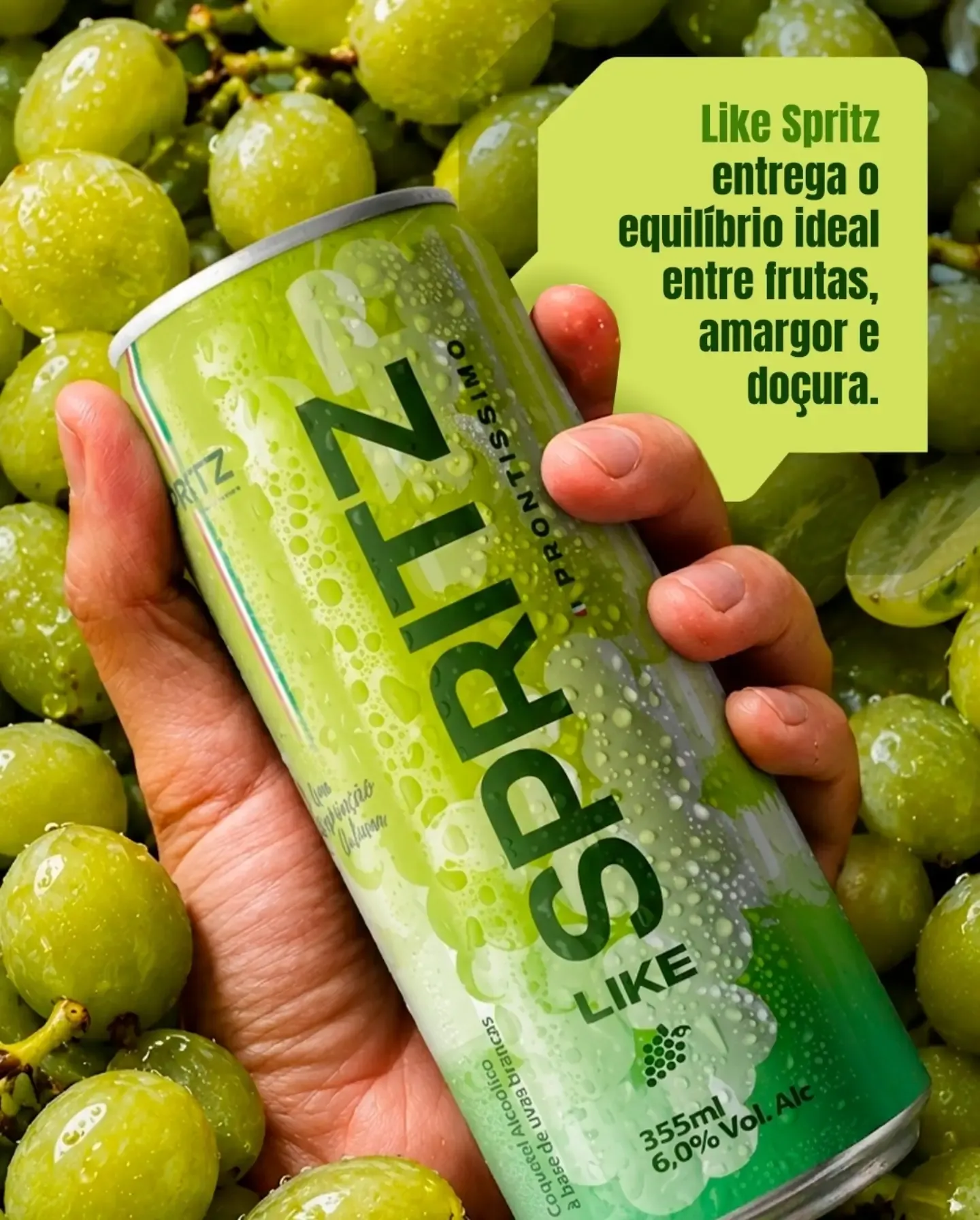 Like Spritz: bebida refrescante com sabor de uva