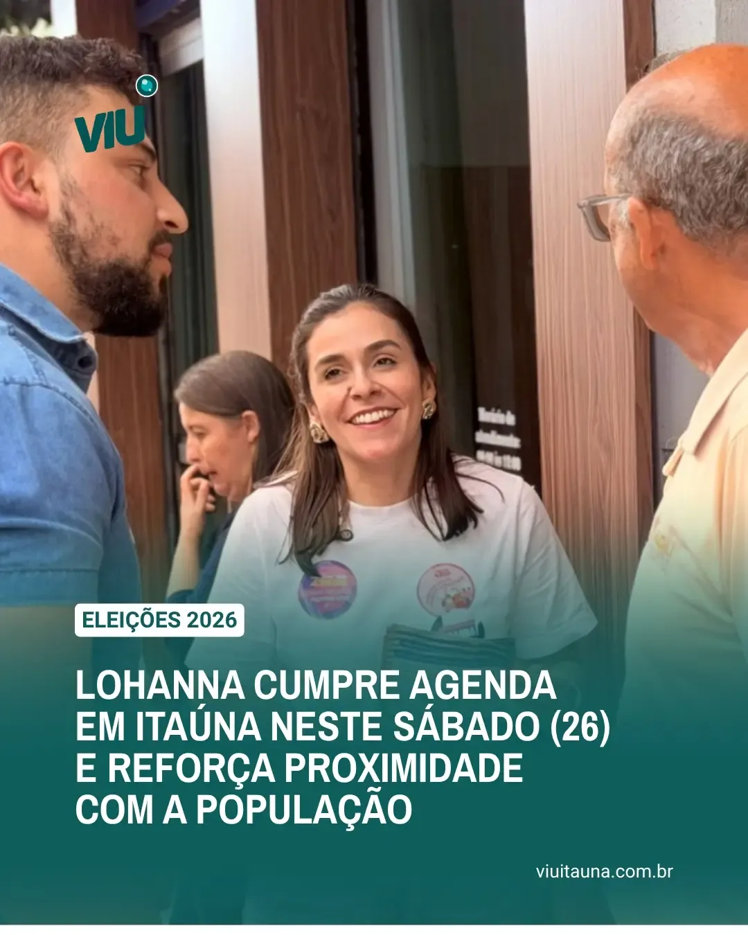 Lohanna França cumpre agenda em Itaúna neste sábado