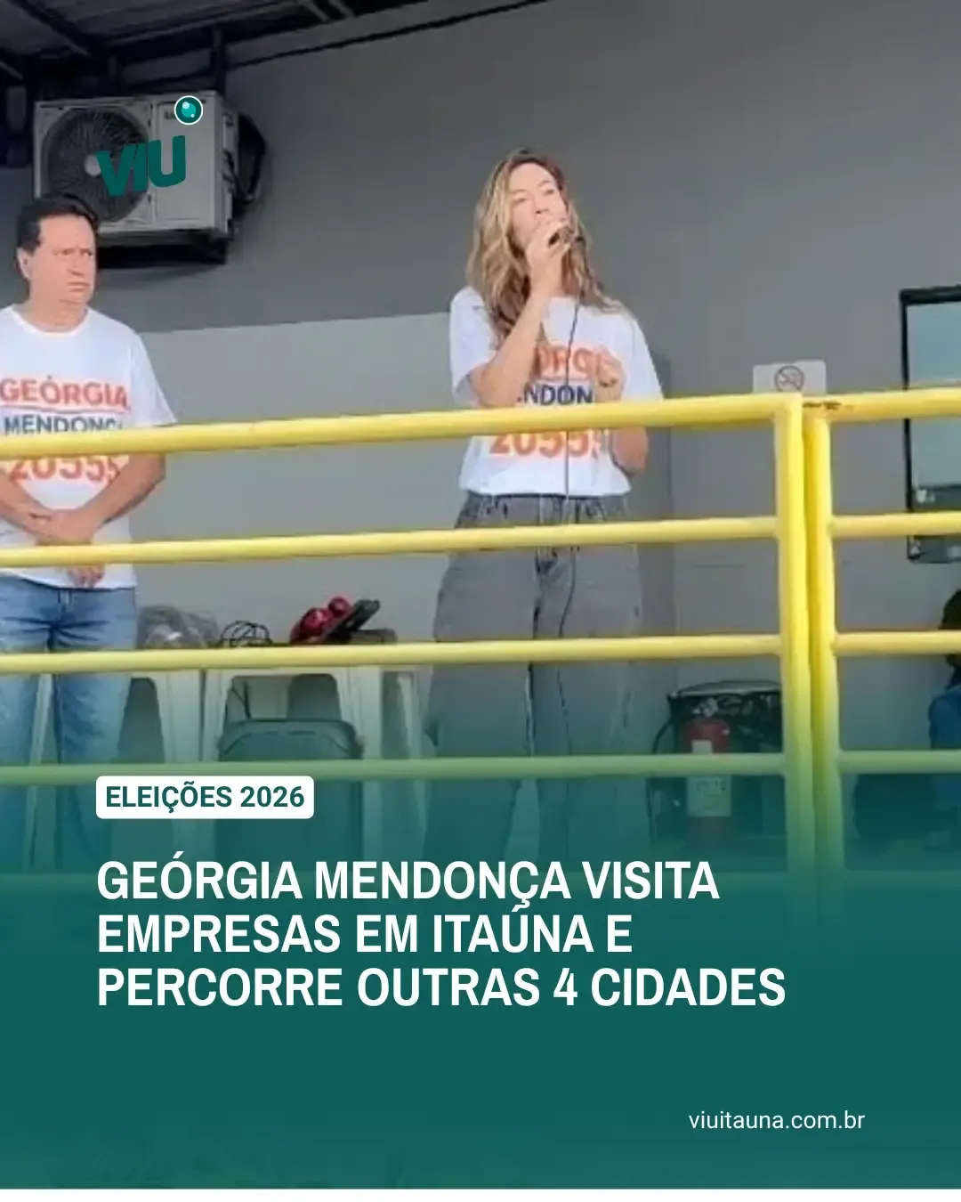 Geórgia Mendonça visita empresas e percorre 4 cidades
