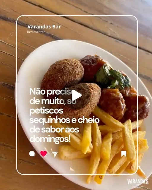 Domingo no Varandas Bar: petiscos e drinks