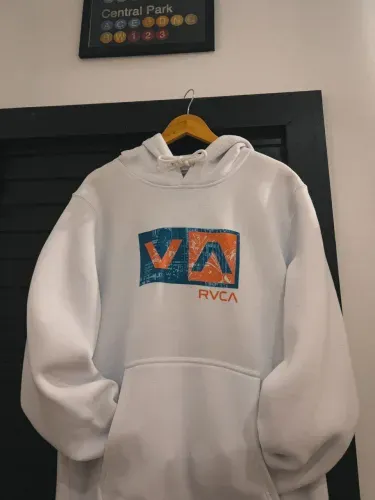 Moletom RVCA Branco Oversized