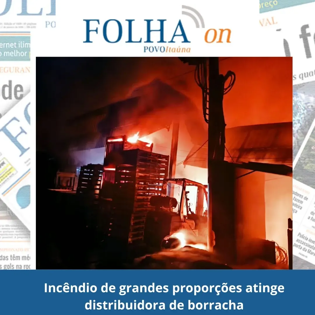 Incêndio em distribuidora de borracha em Divinópolis