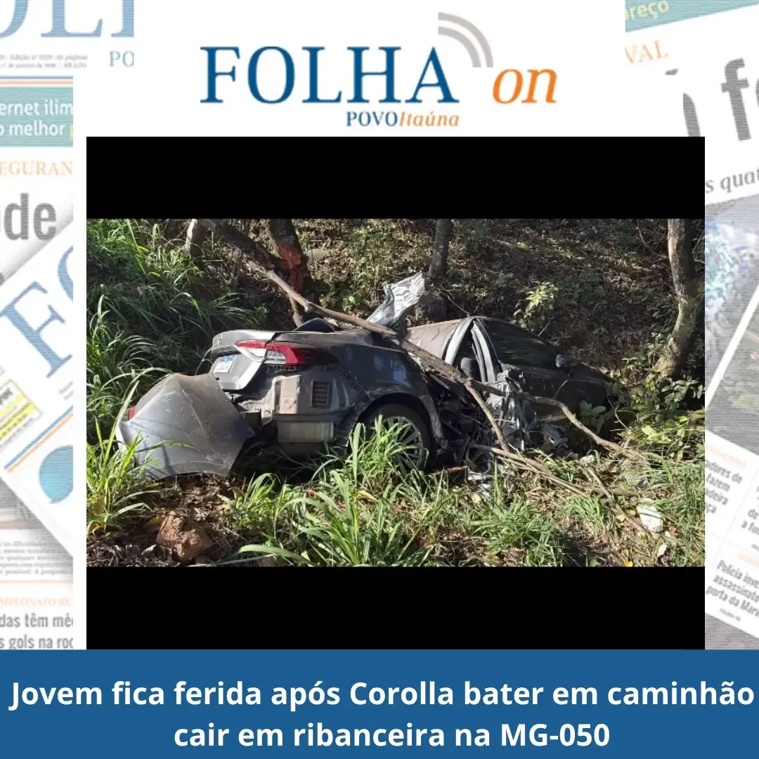 Acidente na MG-050 em Carmo do Cajuru deixa motorista ferida
