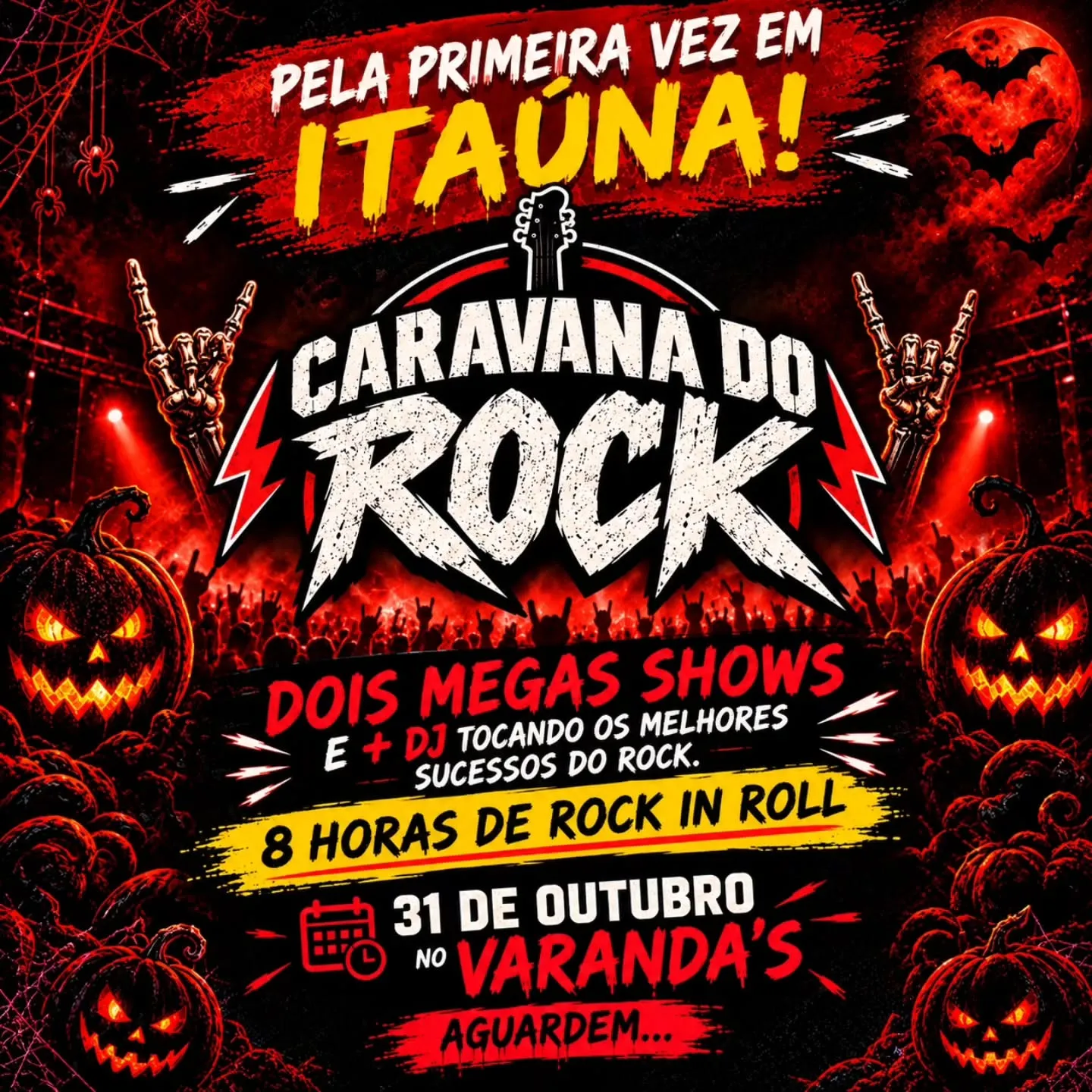 Caravana do Rock com Shows e DJ – 31 de outubro