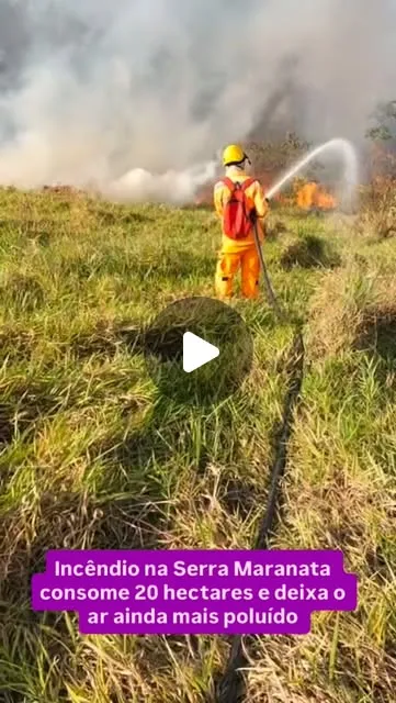 Incêndio atinge Serra Maranata entre Santanense e Tropical