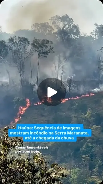 Incêndio atinge Serra Maranata entre Santanense e Tropical