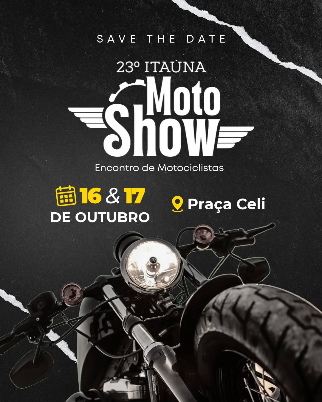 Itaúna Moto Show 2026: 23ª edição nos dias 16 e 17 de outubro