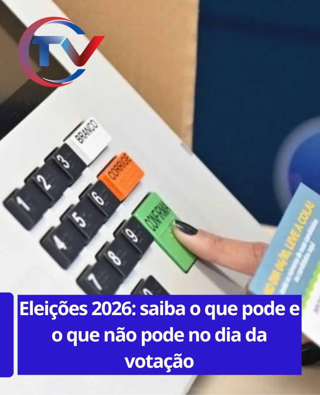 Regras para o dia da votação nas Eleições 2026