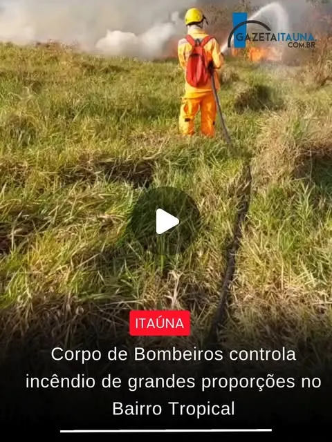 Incêndio atinge vegetação no Bairro Tropical e ameaça casas