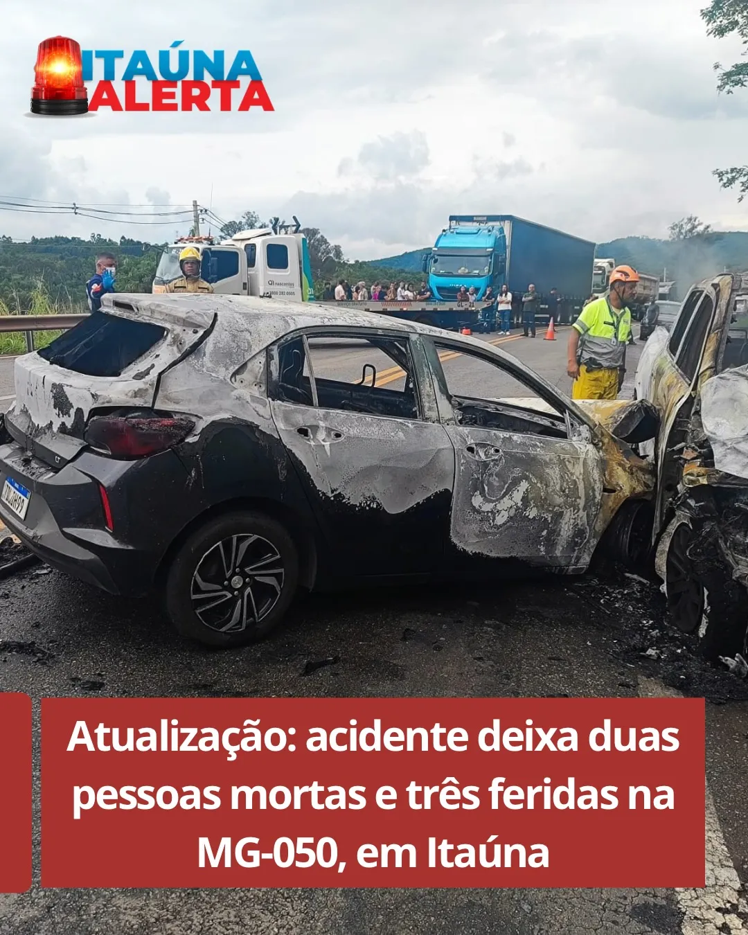 Acidente na MG-050 em Itaúna deixa dois mortos e três feridos