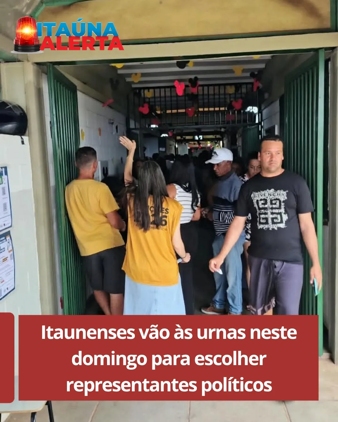 Movimento intenso nas seções eleitorais de Itaúna neste domingo