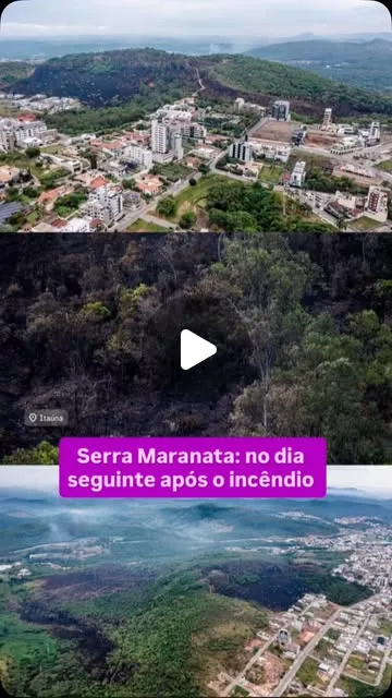 Incêndio atinge Serra Maranata entre Santanense e Tropical