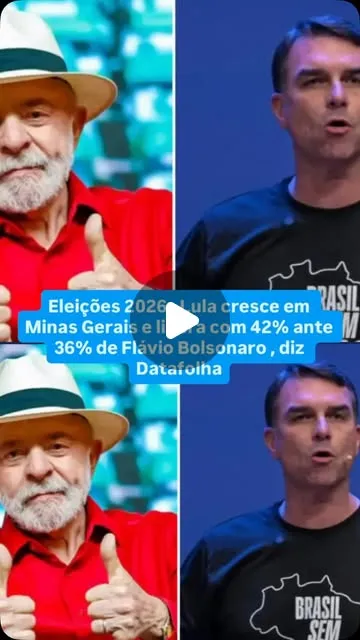 Pesquisa Datafolha: Lula lidera em Minas com 42%