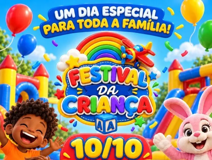 Festival da Criança leva diversão para toda a família à Praça da Matriz