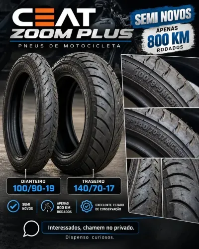 Pneus de Moto CEAT Zoom Plus  Semi-novos