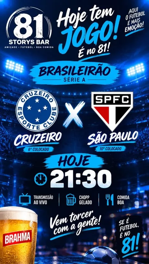 Cruzeiro x São Paulo ao vivo – Hoje no 81