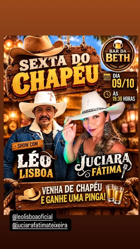 Sexta do Chapéu – Show com Léo Lisboa no Bar da Beth