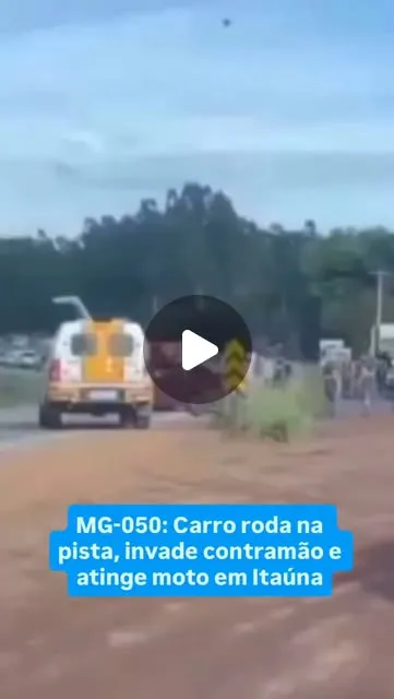 Motociclista fica ferido em colisão na MG-050 em Itaúna