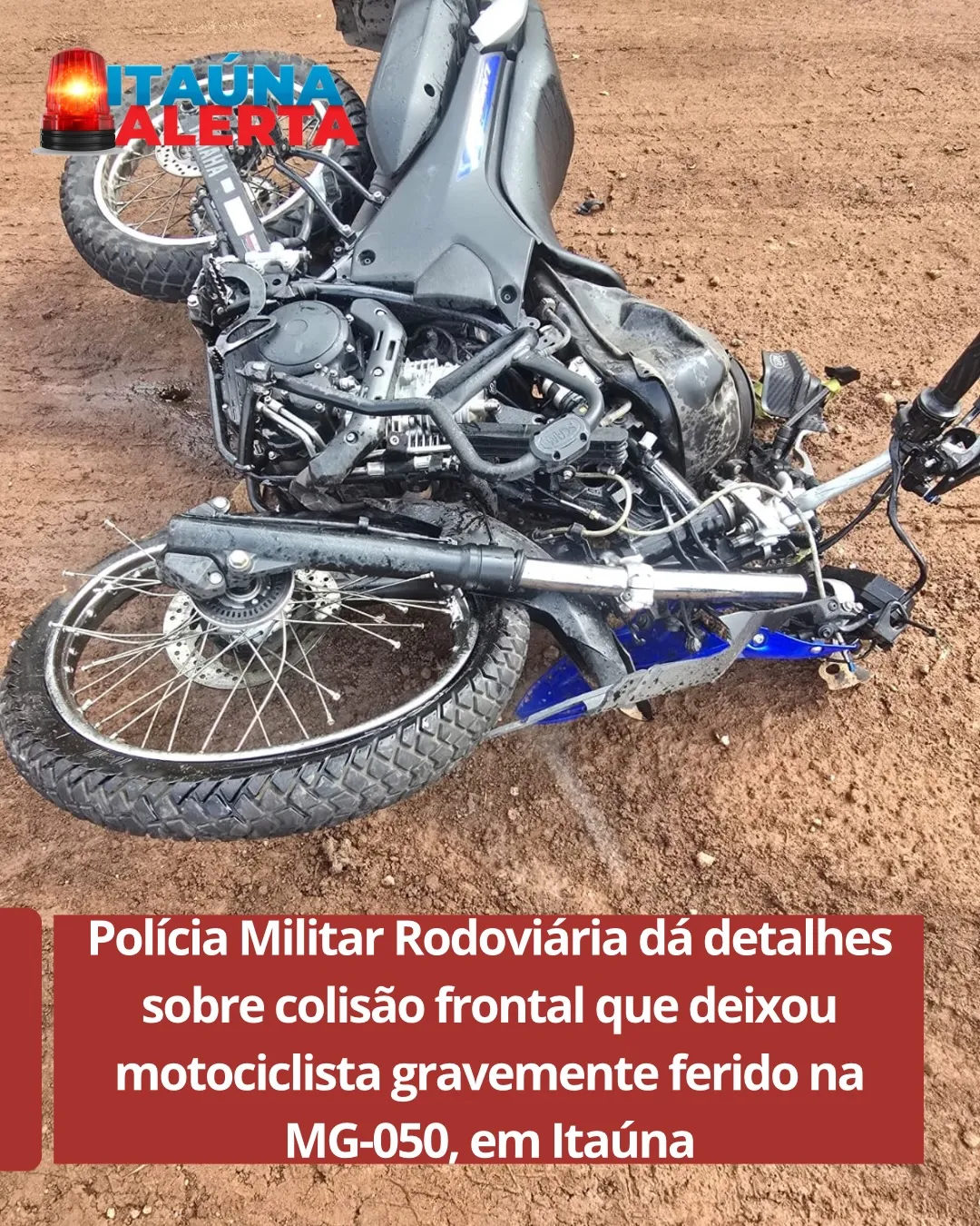 Motociclista fica gravemente ferido em colisão na MG-050 em Itaúna