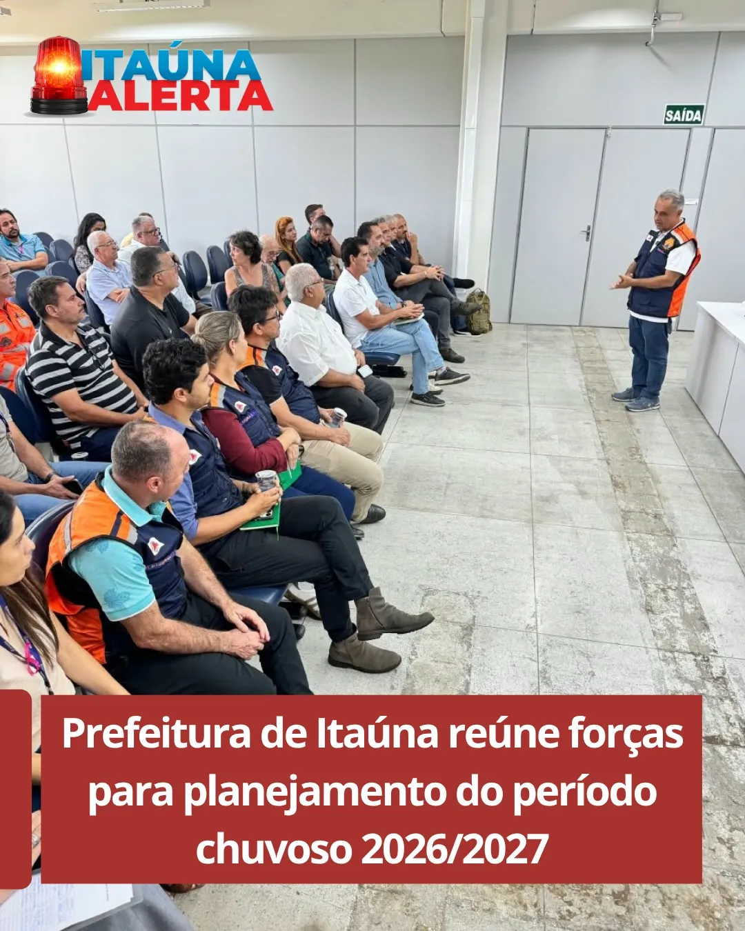 Defesa Civil de Itaúna planeja enfrentamento do período chuvoso 2026/2027