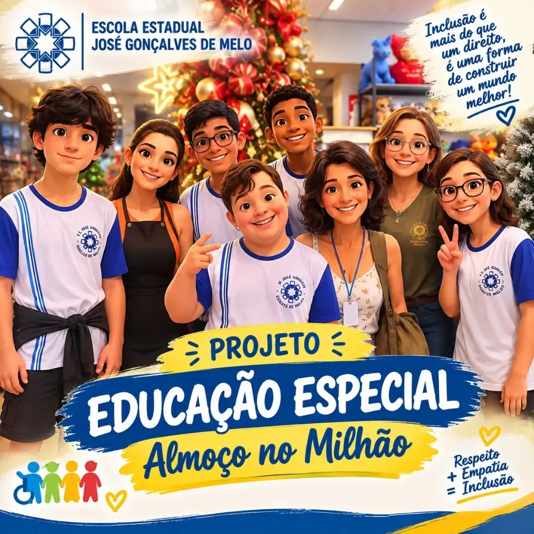 Almoço do Projeto Educação Especial na Escola José Gonçalves de Melo