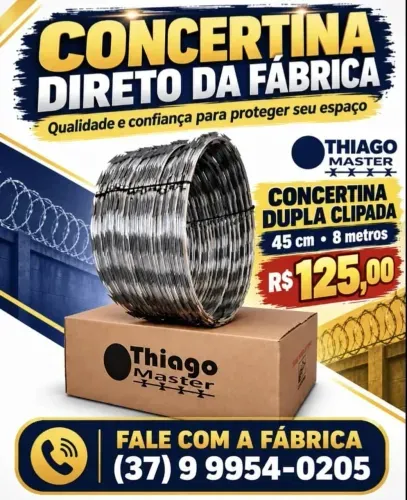 Cerca Concertina Dupla Clipada 45cm 8m