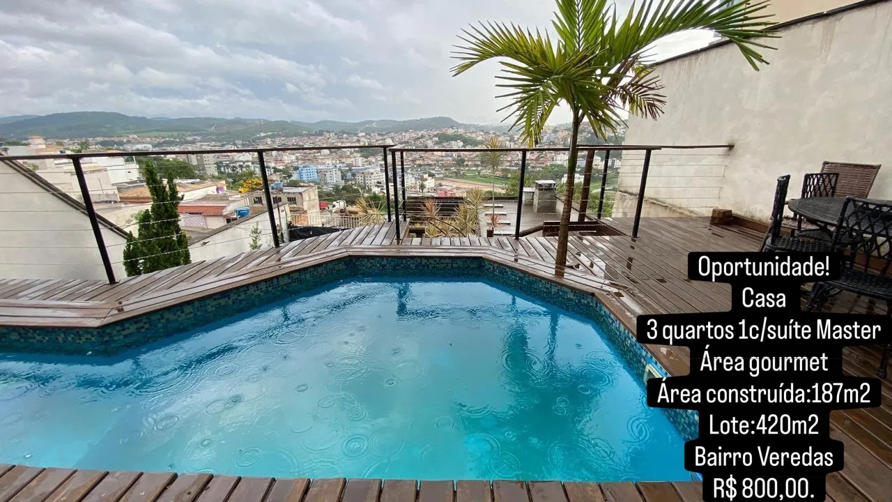 Casa à venda nas Veredas – 187 m², 3 quartos