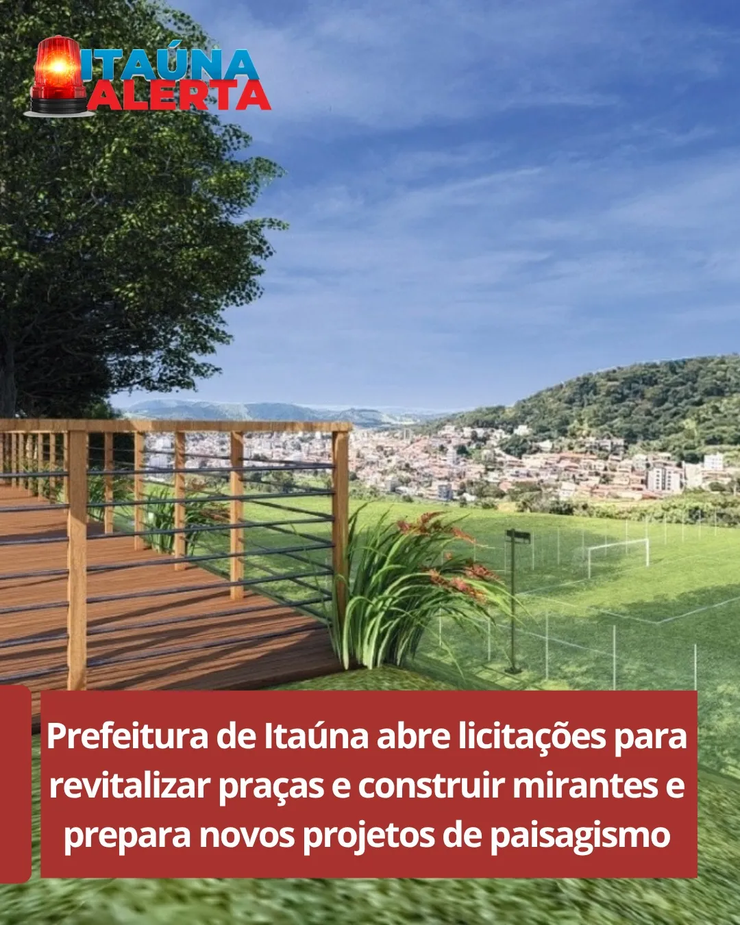 Prefeitura de Itaúna avança com obras de urbanização e paisagismo