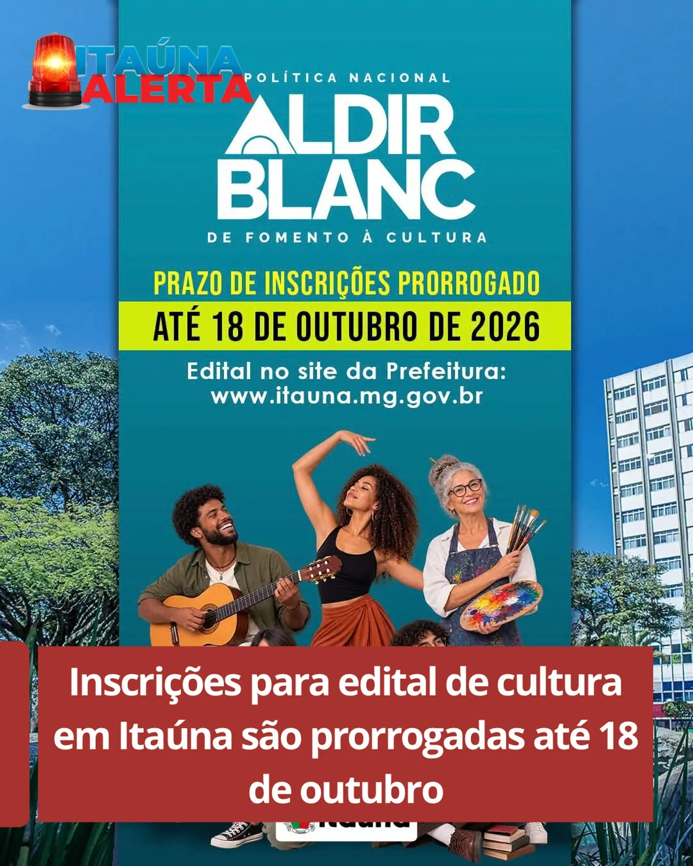 Inscrições para edital da Política Nacional Aldir Blanc prorrogadas