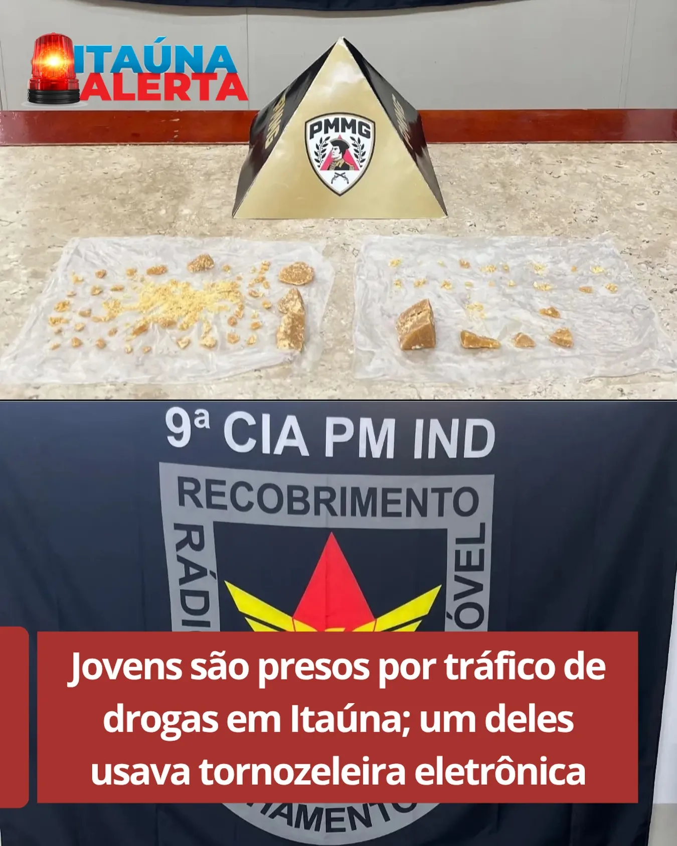Dois jovens presos por tráfico de drogas em Itaúna